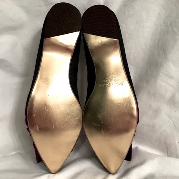 Ted Baker London New Satin Rosette Flats Ballet Pointed Toe - Picture 6 of 11